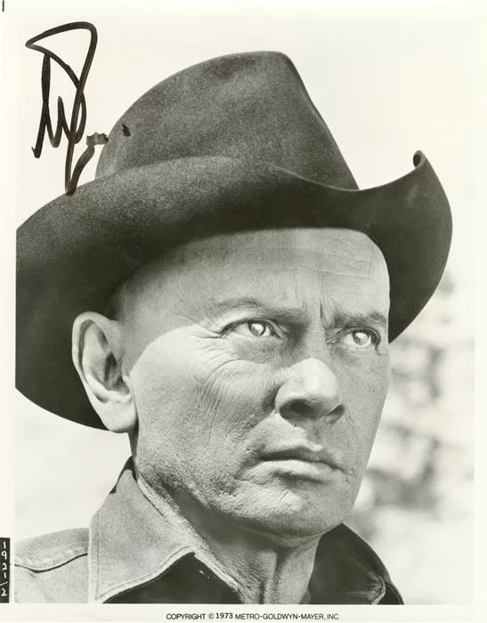 Yul Brynner autograph