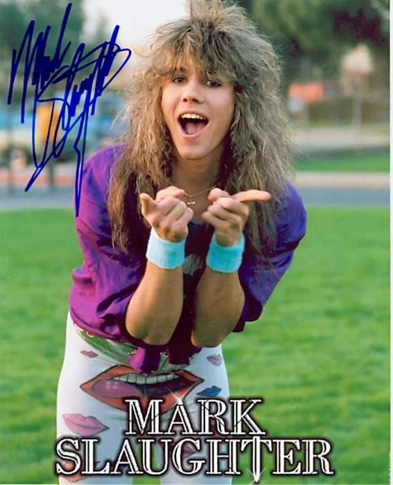 Mark Slaughter autograph
