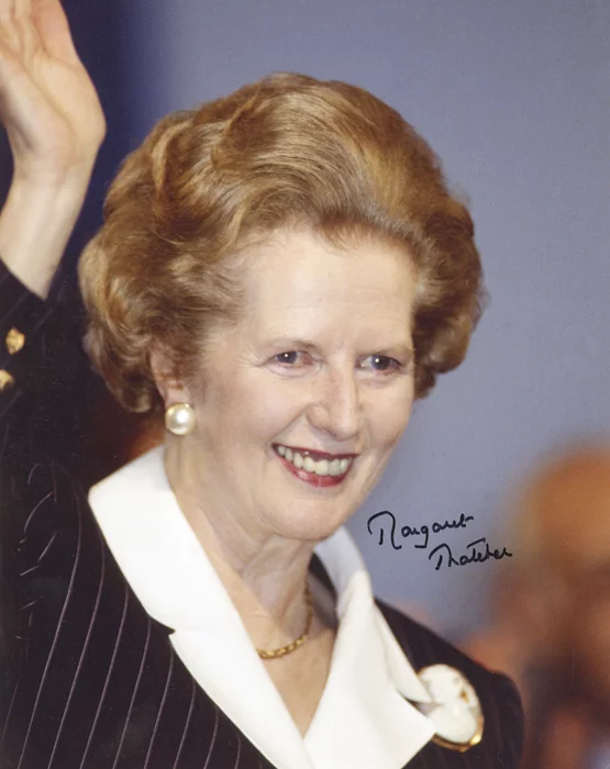 Margaret Thatcher autograph