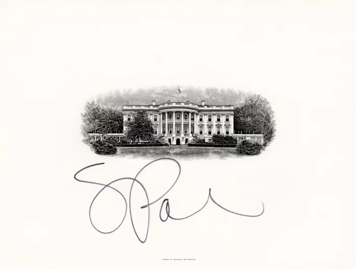 Sarah Palin autograph