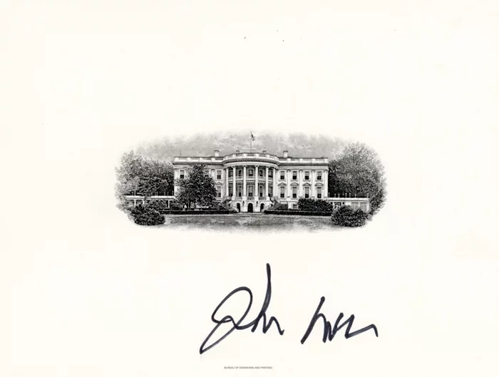 John McCain autograph