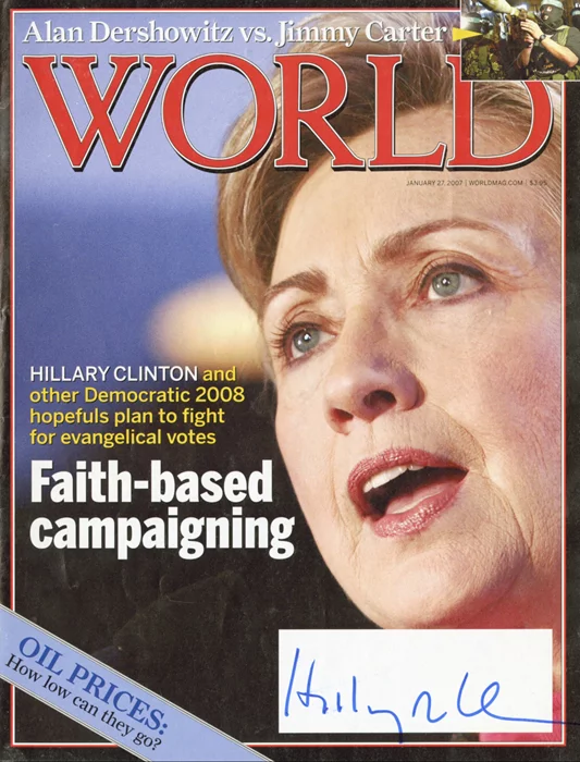 Hillary Rodham Clinton autograph