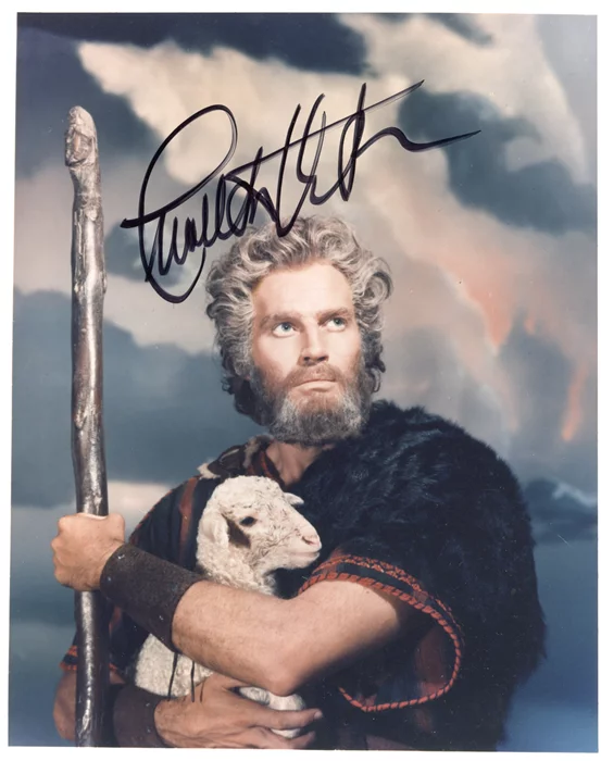 Charlton Heston autograph