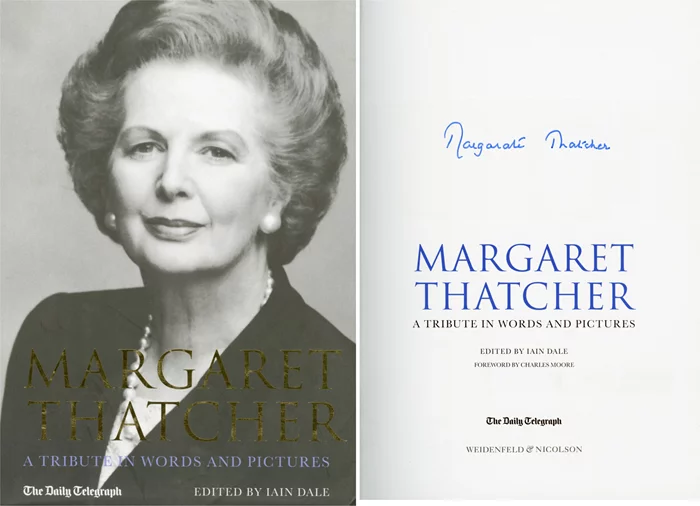 Margaret Thatcher autograph