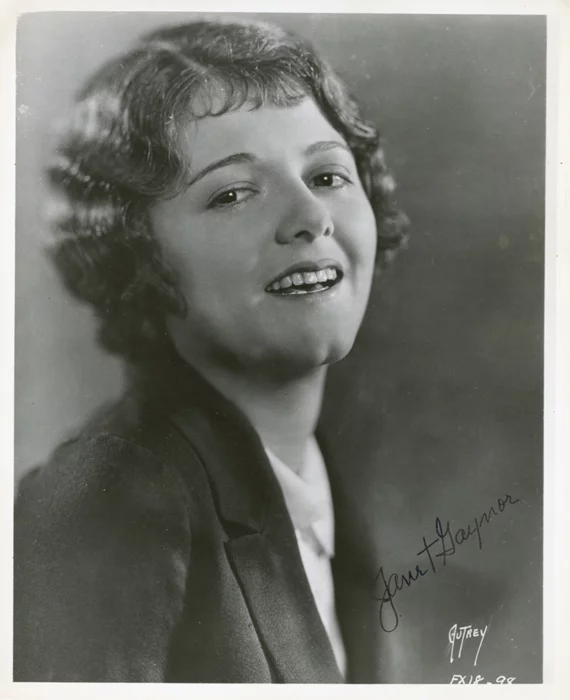 Janet Gaynor autograph