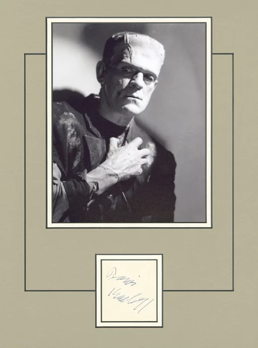 Boris Karloff autograph