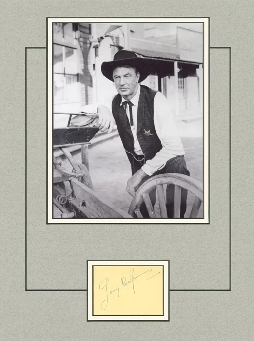Gary Cooper autograph