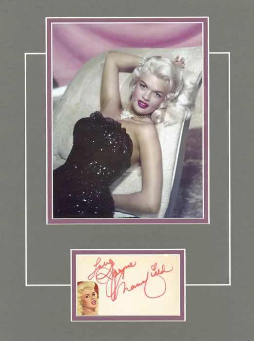 Jayne Mansfield autograph