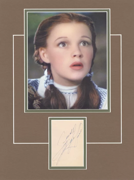 Judy Garland autograph