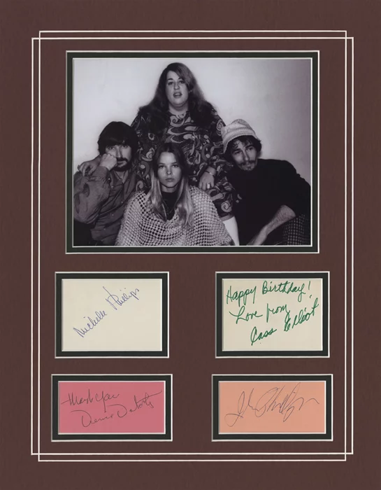 The Mamas and The Papas autograph