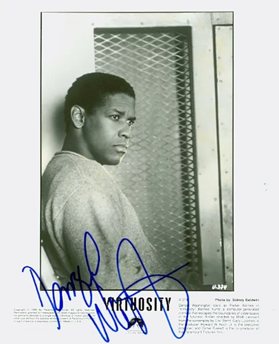 Denzel Washington autograph