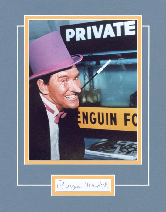 Burgess Meredith autograph
