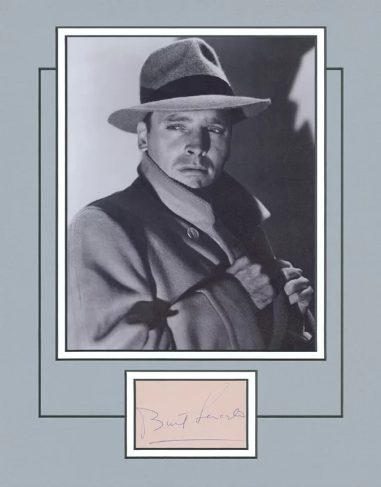 Burt Lancaster autograph
