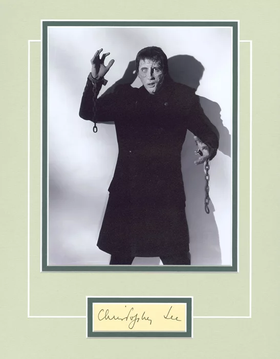 Christopher Lee autograph