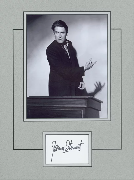 James Stewart autograph