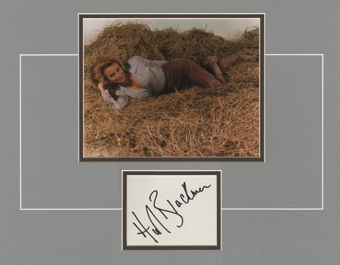 Honor Blackman autograph