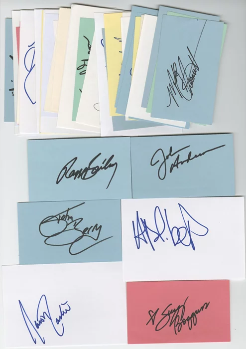 Music Signature Lot autograph