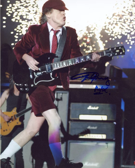 Angus Young autograph