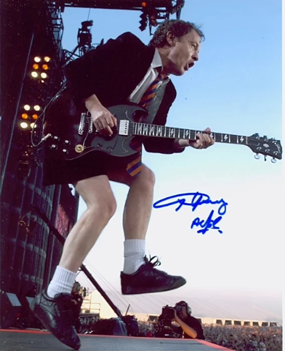 Angus Young autograph