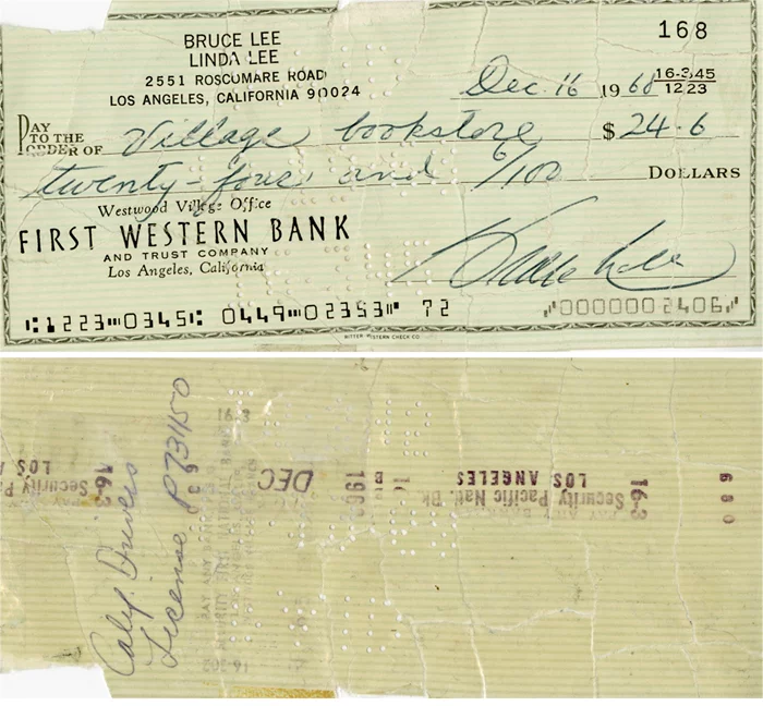 Bruce Lee autograph