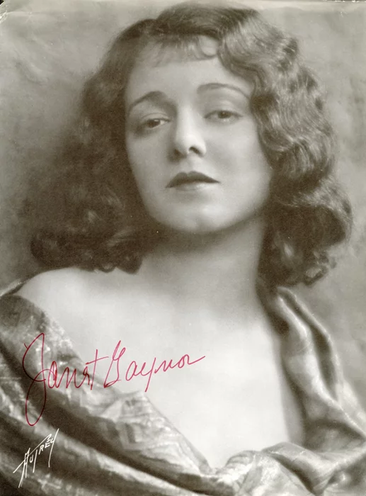 Janet Gaynor autograph