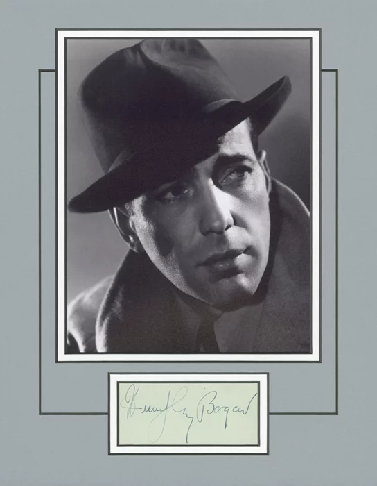 Humphrey Bogart autograph