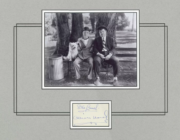Laurel & Hardy autograph