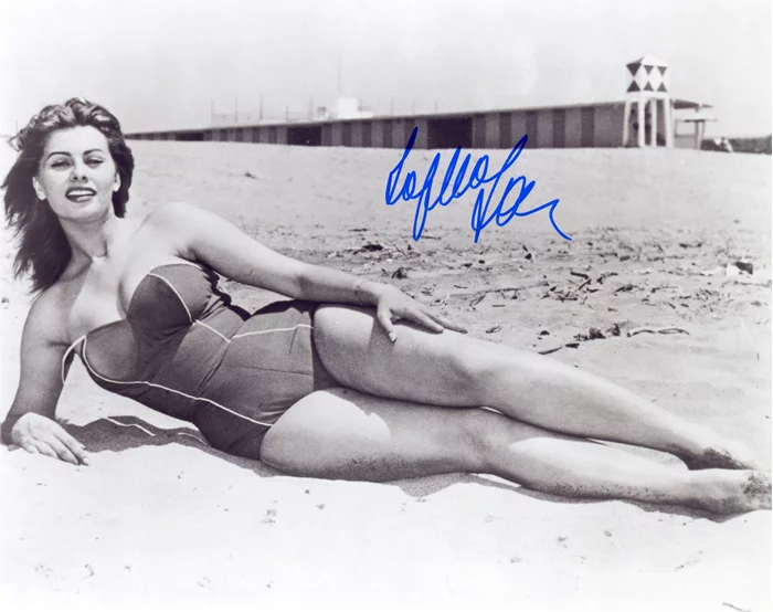 Sophia Loren autograph