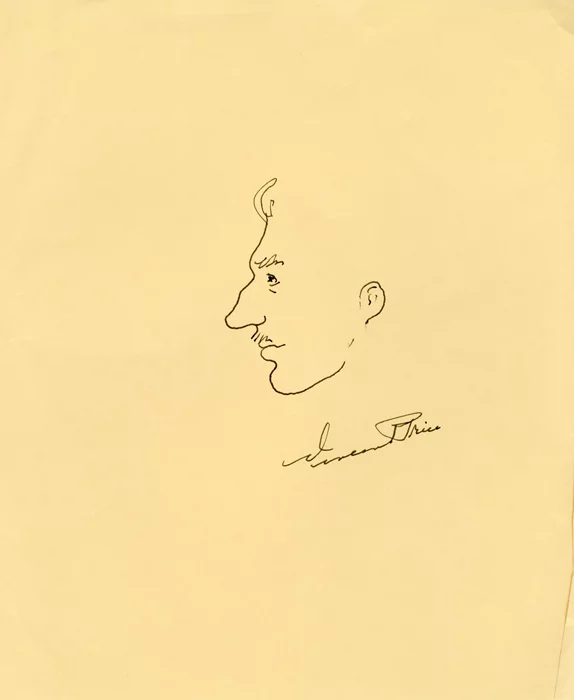 Vincent Price autograph
