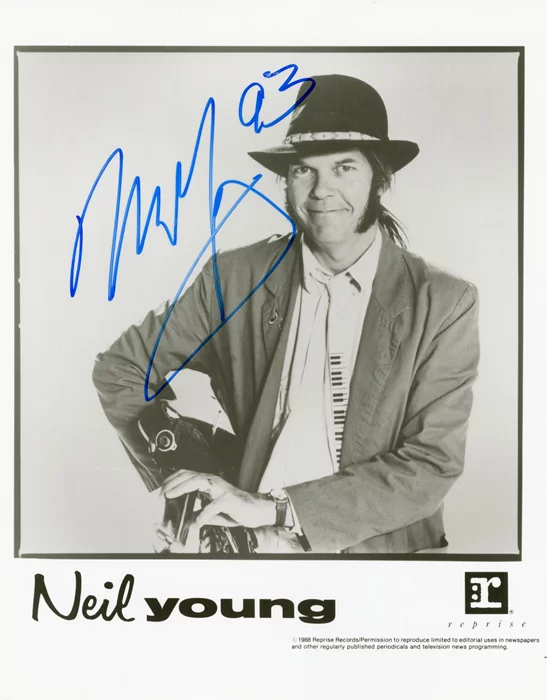 Neil Young autograph