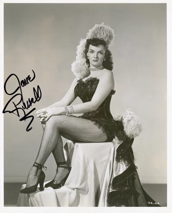 Jane Russell autograph