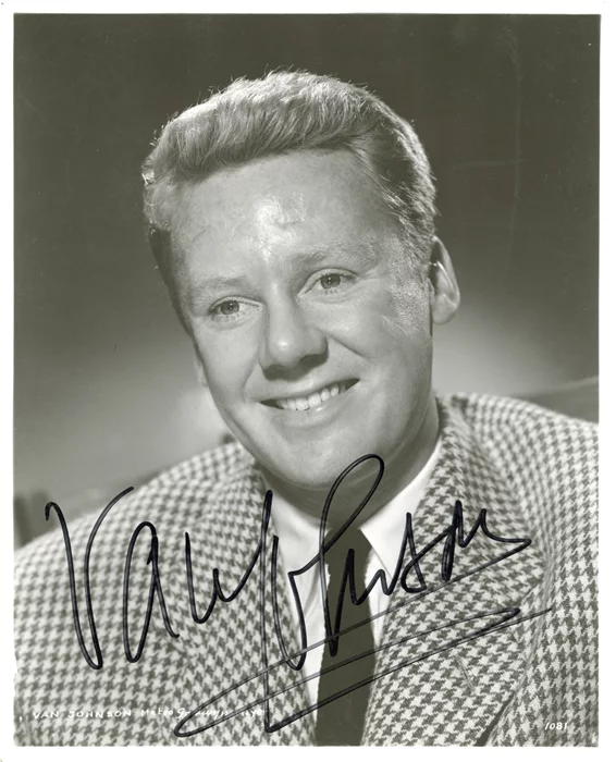 Van Johnson autograph