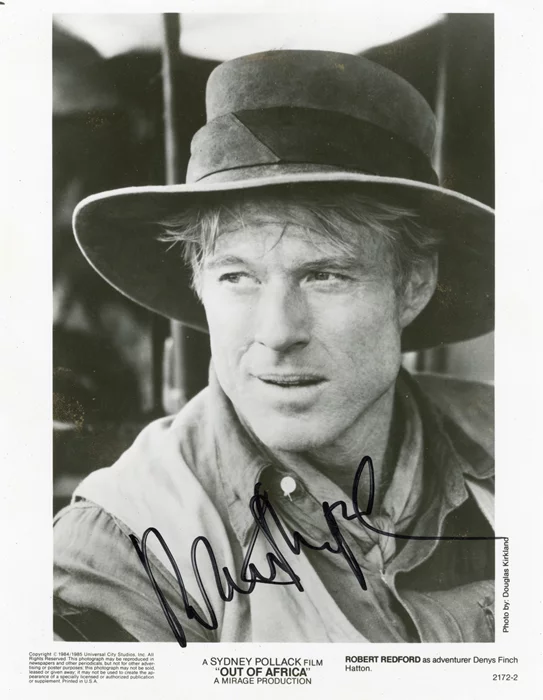 Robert Redford autograph