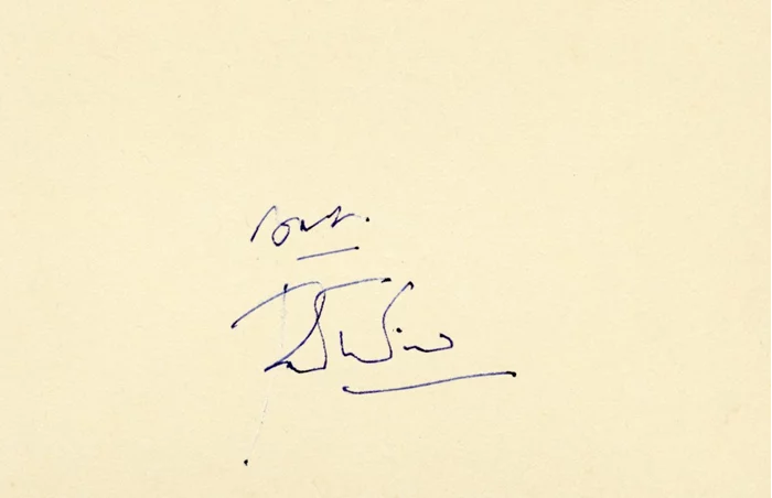 Peter Ustinov autograph