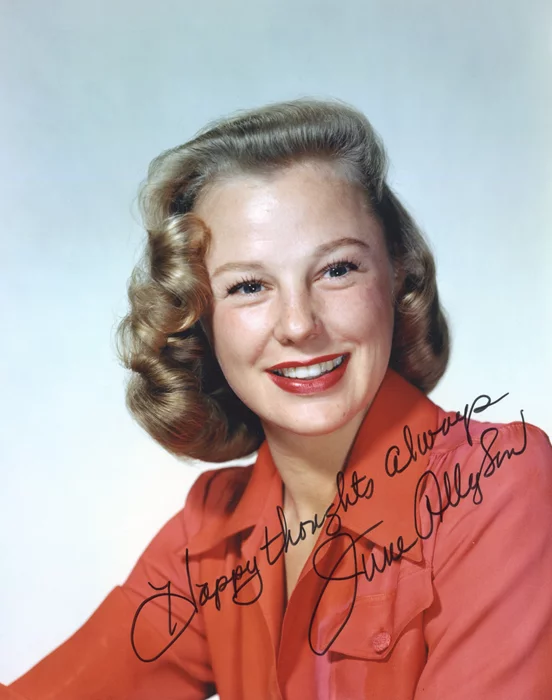 June Allyson autograph