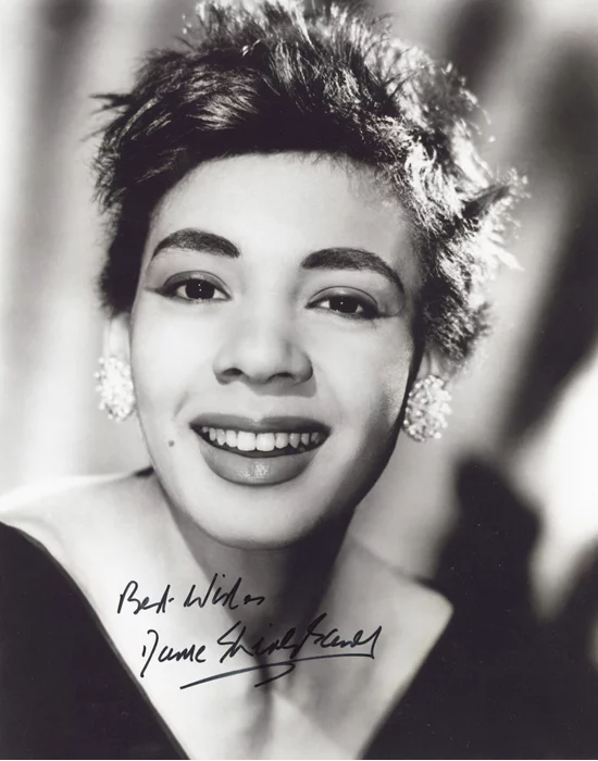 Shirley Bassey autograph