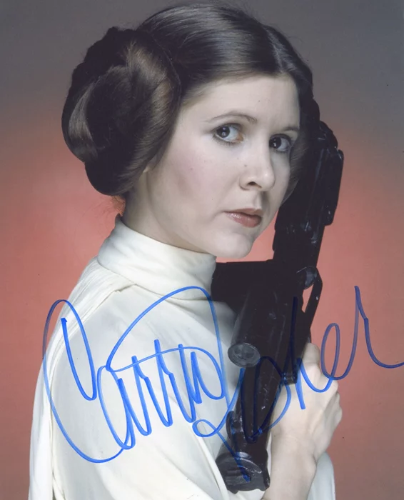 Carrie Fisher autograph