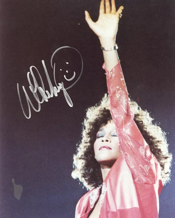 Whitney Houston autograph