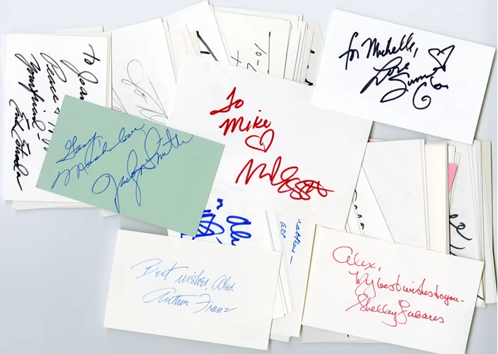 INSCRIBED Signature Lot autograph