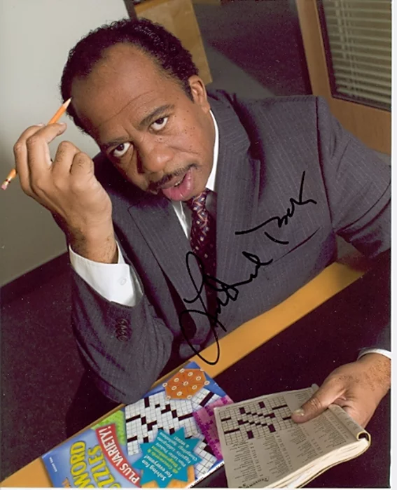 Leslie David Baker autograph