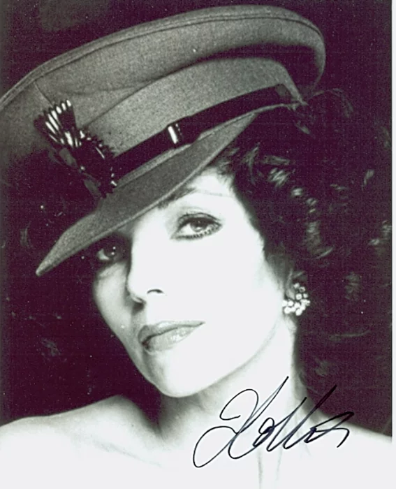 Joan Collins autograph
