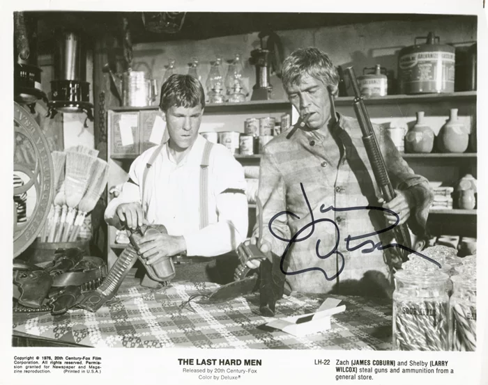James Coburn autograph