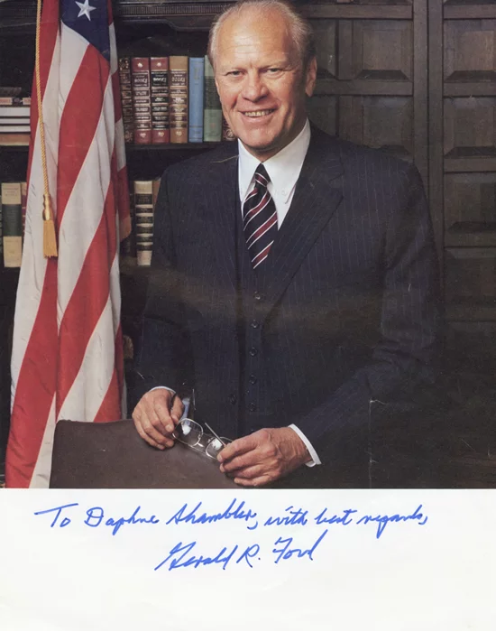 Gerald Ford autograph