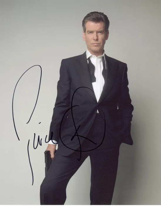 Pierce Brosnan autograph