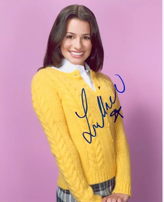 Lea Michele autograph