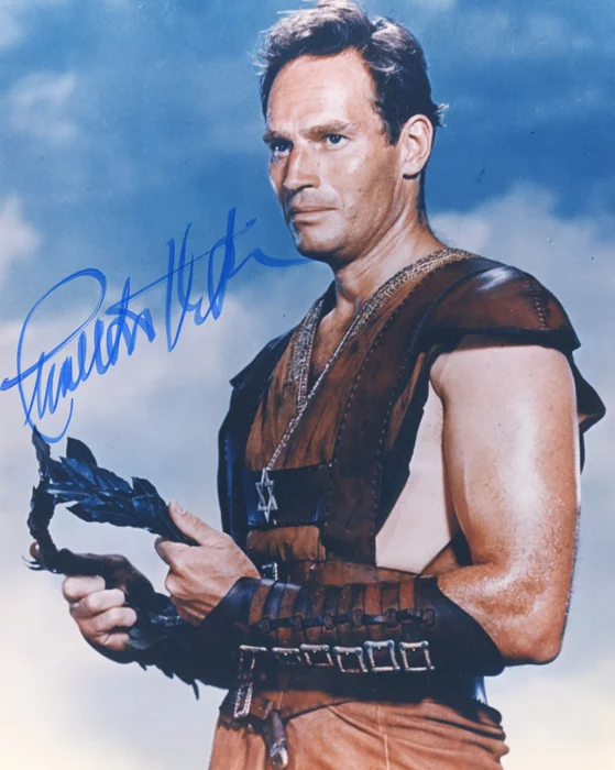 Charlton Heston autograph