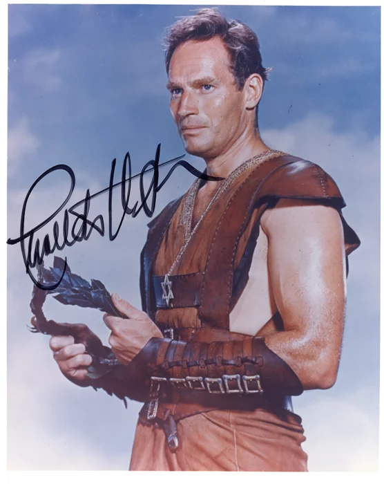 Charlton Heston autograph