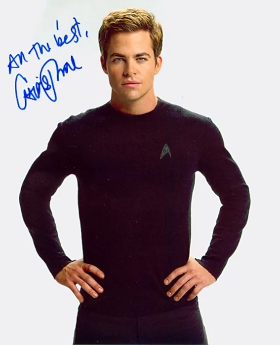 Chris Pine autograph