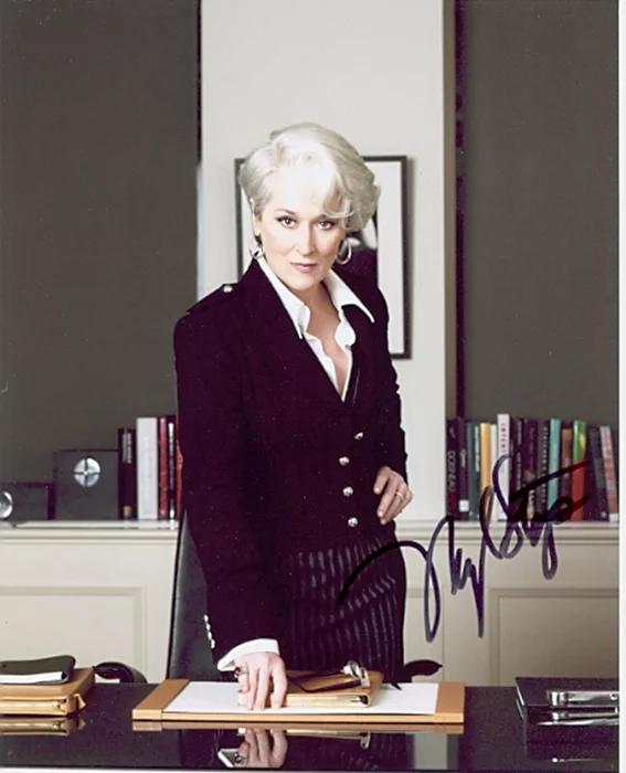 Meryl Streep autograph