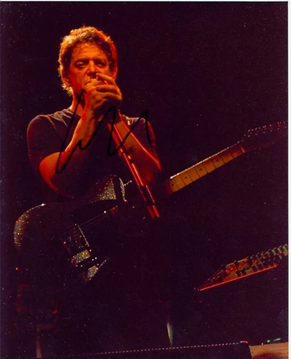 Lou Reed autograph